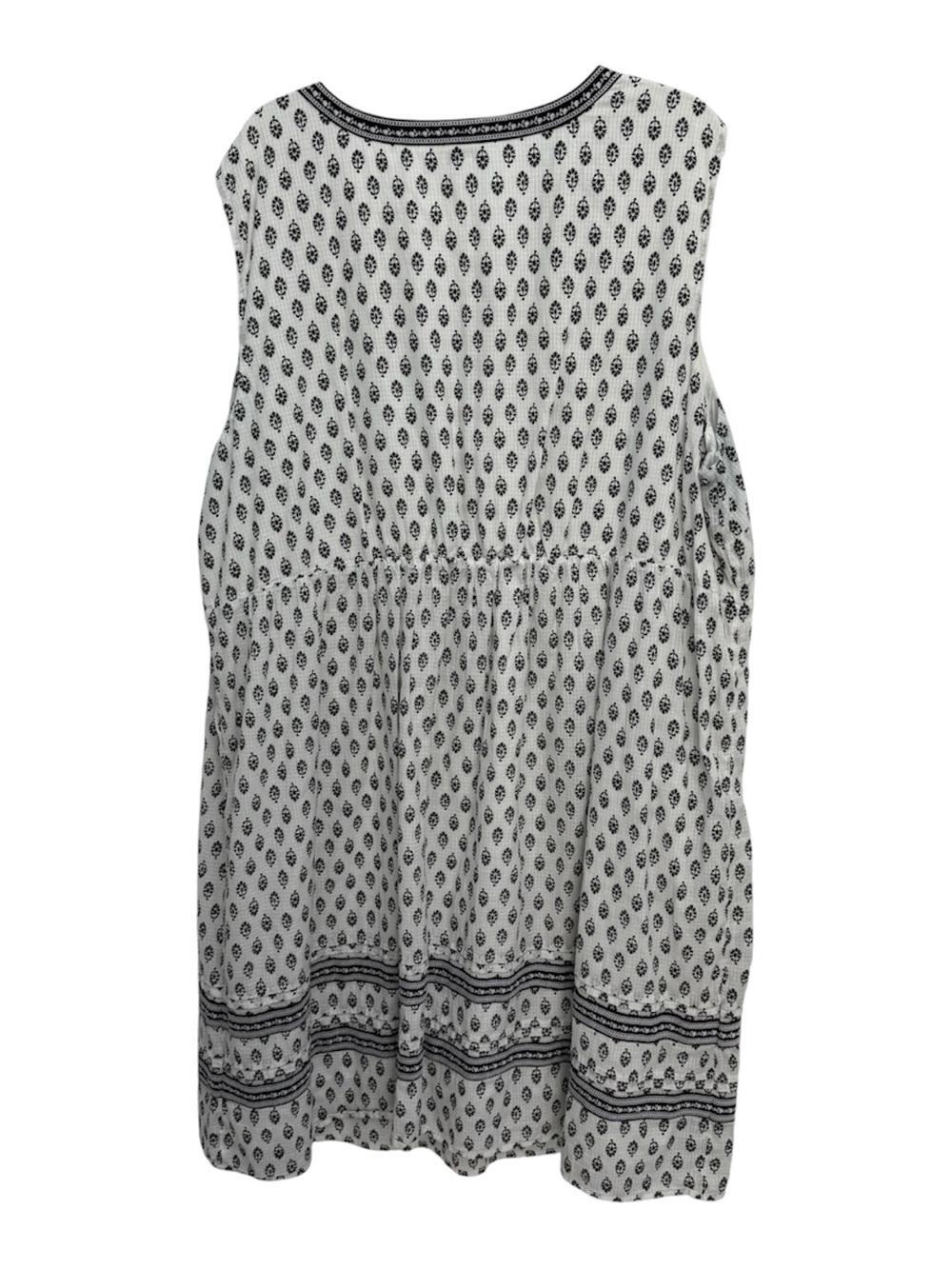 Pure Jill Sleeveless V-Neck Midi Dress Cream & Black size 4X - Picture 3 of 5